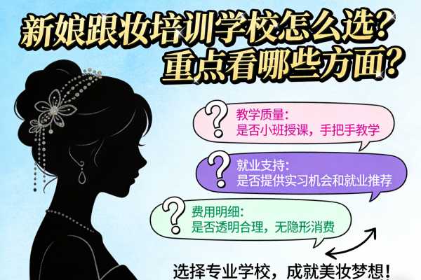 新娘跟妆培训学校怎么选？重点看哪些方面？